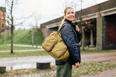 Childhome Torba do wózka + mała torebka Mellow Kaki