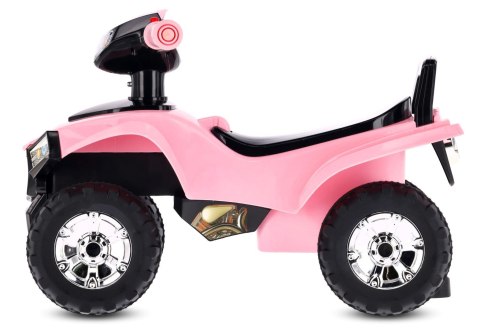 Jeździk dla dziecka na roczek Quad jasny różowy