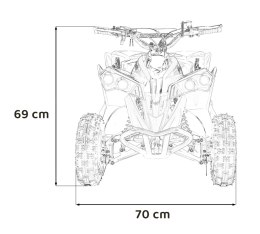 Pojazd Quad Spalinowy RENEGADE 49CC Żółty