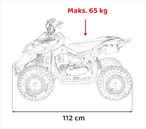 Pojazd Quad Spalinowy RENEGADE 49CC Żółty