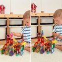 WOOPIE Klocki Magnetyczne Konstrukcyjne 3D Zestaw Edukacyjny Tor Kulkowy 105el.