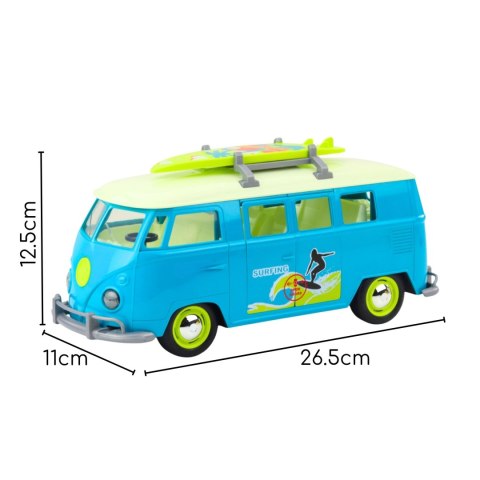 WOOPIE Samochód Bus Surfingowy Klasyczny Ze Światłem I Dźwiękiem Model 1:14