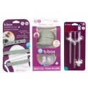 B.BOX 62450 Zestaw na start 3w1 bidon ze słomką 240ml + smycz + zapasowe słomki Sage