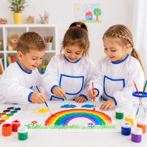 FARTUCH FARTUSZEK DZIECIĘCY DO PRAC PLASTYCZNYCH KUCHENNY OCHRONNY