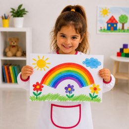 FARTUCH FARTUSZEK DZIECIĘCY DO PRAC PLASTYCZNYCH KUCHENNY OCHRONNY