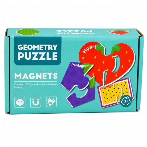 Puzzle Magnetyczne Nauka Owoców Magnesy Na Tablice Lodówkę 30 el.