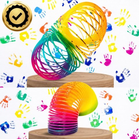 SPRĘŻYNA DLA DZIECI MAGICZNA SPRĘŻYNKA MAGIC SPRINGS TĘCZOWA