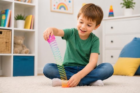 SPRĘŻYNA DLA DZIECI MAGICZNA SPRĘŻYNKA MAGIC SPRINGS TĘCZOWA