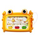 WOOPIE Tablica Magnetyczna Montessori Labirynt Krab Pomarańczowa