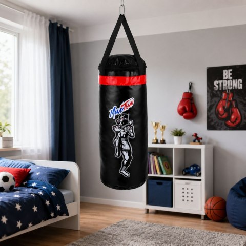 Worek Bokserski Dla Dzieci Zestaw Do Ćwiczeń Rękawice MUAY THAI 40x14cm S
