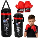 Worek Bokserski Dla Dzieci Zestaw Do Ćwiczeń Rękawice MUAY THAI 65x22cm L