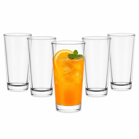 Wysokie szklanki Polskie 6 szt 370ml do napojów wody soku drinków mocne