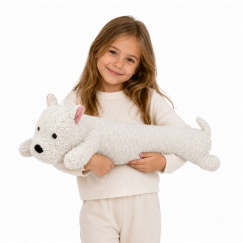 Duży Pluszowy Pies West Highland Przytulanka Maskotka Biały 90 cm