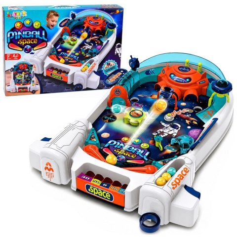 Gra Zręcznościowa Pinball Kosmiczny Space Fliper Rakieta Przeszkody 8 Kulek