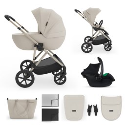 KINDERKRAFT Wózek wielofunkcyjny 3w1 PRIME 3 SAND DUNE