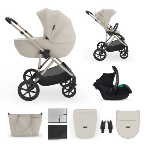 KINDERKRAFT Wózek wielofunkcyjny 3w1 PRIME 3 SAND DUNE