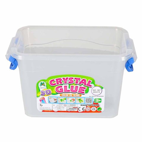 Klej żel kryształowy 3D crystal glue kreatywny zestaw w wiaderku 26el.