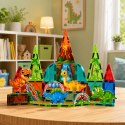 Klocki Magnetyczne Konstrukcyjne Dinozaury Wulkan Kolorowe 43 el.