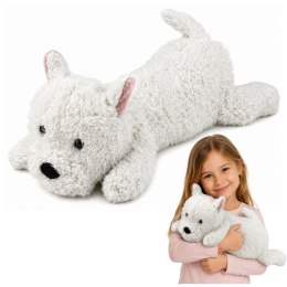 Pluszowy Pies West Highland Przytulanka Maskotka Biały 40 cm