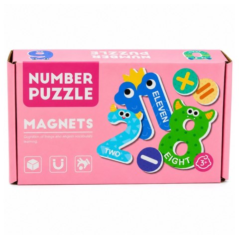 Puzzle Magnetyczne Działania i Liczby Działania Magnesy Edukacyjne 26 el.