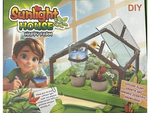 Szklarnia Dla Dzieci Mini Ogród Ogródek Plantacja + Akcesoria NIEBIESKA