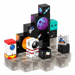 Zestaw Klocki Magnetyczne Kostki Sześciany Piksele Kosmos 3D 50 el.