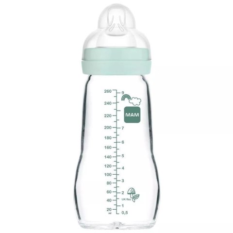 Butelka szklana 260ml boy MAM AKCESORIA