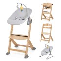 KINDERKRAFT Krzesełko do karmienia ENOCK + bujaczek CALMEE GREY 26466