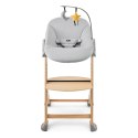 KINDERKRAFT Krzesełko do karmienia ENOCK + bujaczek CALMEE GREY 26466