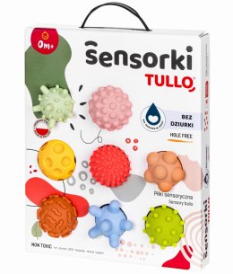 TULLO 803 Piłki sensoryczne Sensorki 8 szt. bez dziurki pastelowe