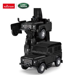 Autko Metalowe/Robot 2w1 1:32 Land Rover Defender Czarny RASTAR
