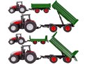 Ciągnik Z Przyczepą Duży Traktor Zdalnie Sterowany RC 1:24