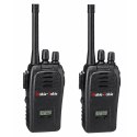 Krótkofalówki Walkie Talkie USB Redukcja Szumów Czarne Zasięg 200M