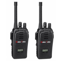 Krótkofalówki Walkie Talkie USB Redukcja Szumów Czarne Zasięg 200M