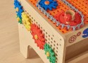 MASTERKIDZ Drewniany Warsztat XXL Montessori STEM z Narzędziami + Akcesoria