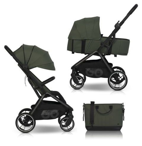 EasyGo Zoya 2w1 Jungle Green z torbą Wózek dziecięcy