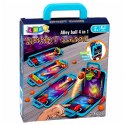 Mini Gra Zręcznościowa 3w1 Koszykówka Pinball Kręgle Przenośna Walizka