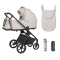 CARRELLO Ultra F CRL-6557 Milk Grey Wózek dla dziecka 2w1 składana gondola ze stelażem
