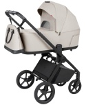 CARRELLO Ultra F CRL-6557 Milk Grey Wózek dla dziecka 2w1 składana gondola ze stelażem