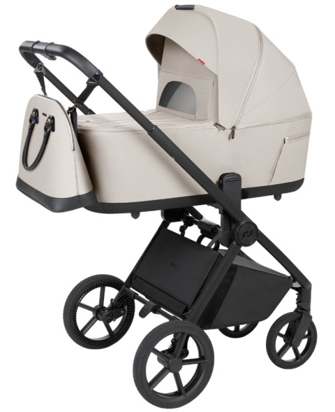 CARRELLO Ultra F CRL-6557 Milk Grey Wózek dla dziecka 2w1 składana gondola ze stelażem