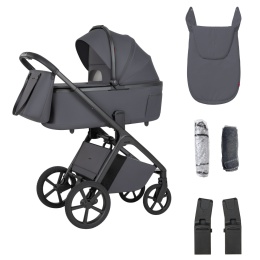 CARRELLO Vector CRL-6700 Ample Grey Wózek dziecięcy 2w1 składana gondola ze stelażem