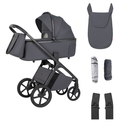 CARRELLO Vector CRL-6700 Ample Grey Wózek dziecięcy 2w1 składana gondola ze stelażem