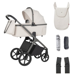 CARRELLO Vector CRL-6700 Zephyr Beige Wózek dziecięcy 2w1 składana gondola ze stelażem