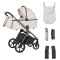 CARRELLO Vector CRL-6700 Zephyr Beige Wózek dziecięcy 2w1 składana gondola ze stelażem