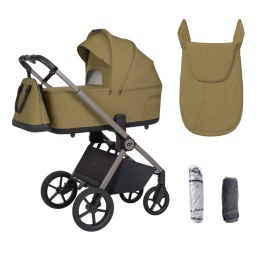 CARRELLO Ultra F CRL-6557 Clover Green Wózek dla dziecka 2w1 składana gondola ze stelażem