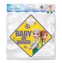 TABLICZKA BABY ON BOARD FROZEN