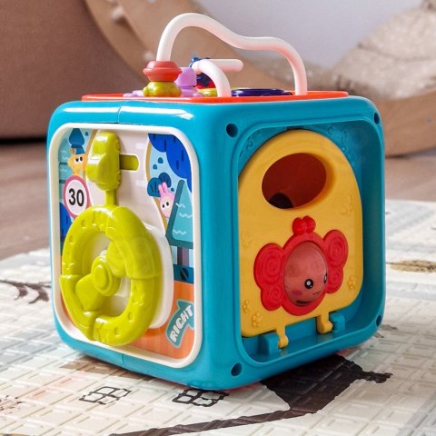 WOOPIE BABY Interaktywna Kostka Sensoryczna Edukacyjna Montessori Sorter 6w1