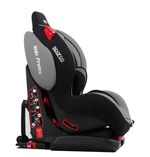 F500i EVO ISOFIX 9-25 kg SPARCO fotelik samochodowy - szary
