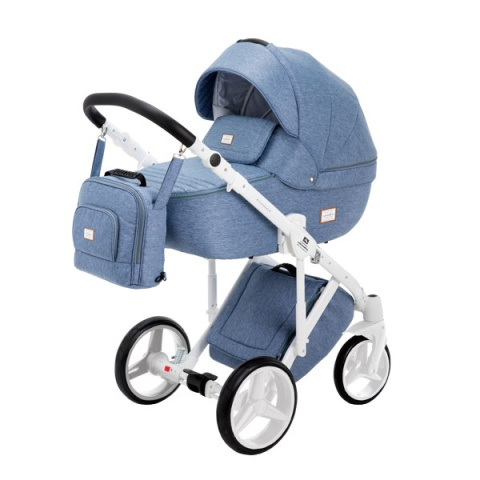 LUCIANO 4W1 ADAMEX wózek dziecięcy + fotelik Kite 0-13kg + baza IsoFix - Polski Produkt - Q-4