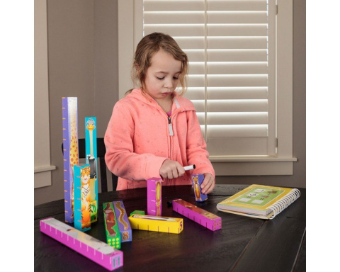 Matematyczne Zoo klocki Inchimals 3+ Fat Brain Toy Qelements